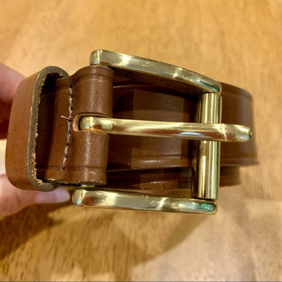 Ann Taylor Brown Leather Belt M (30-31) - Picture 2 of 9